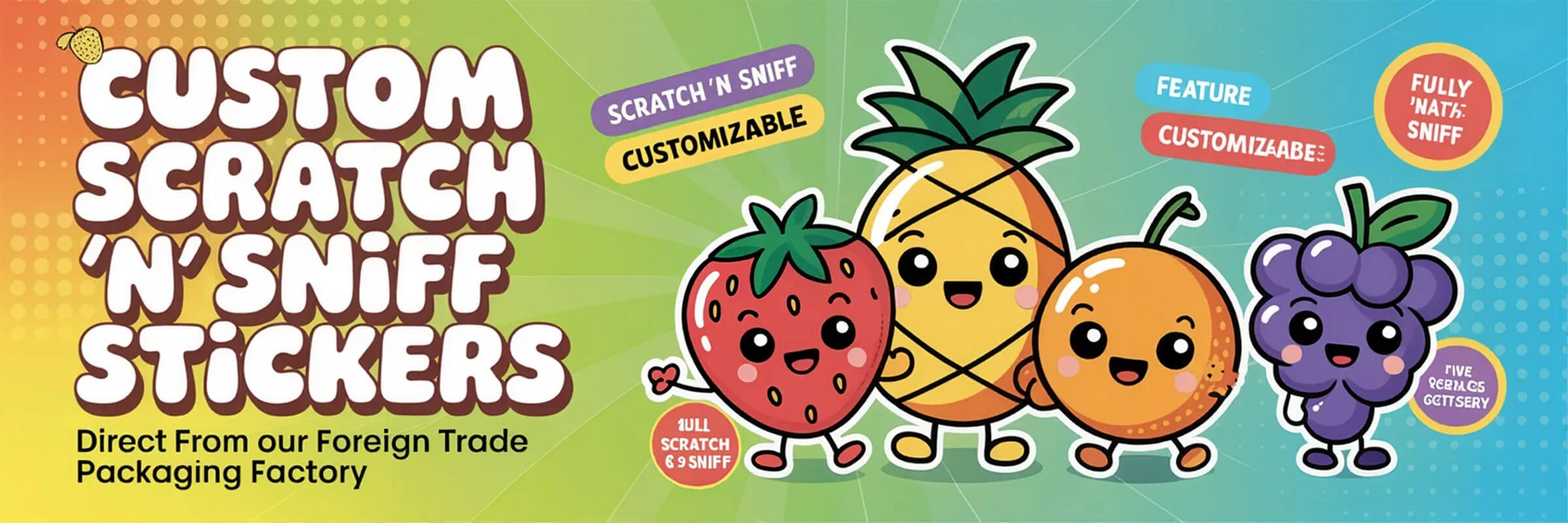 Custom Scratch and Sniff Stickers