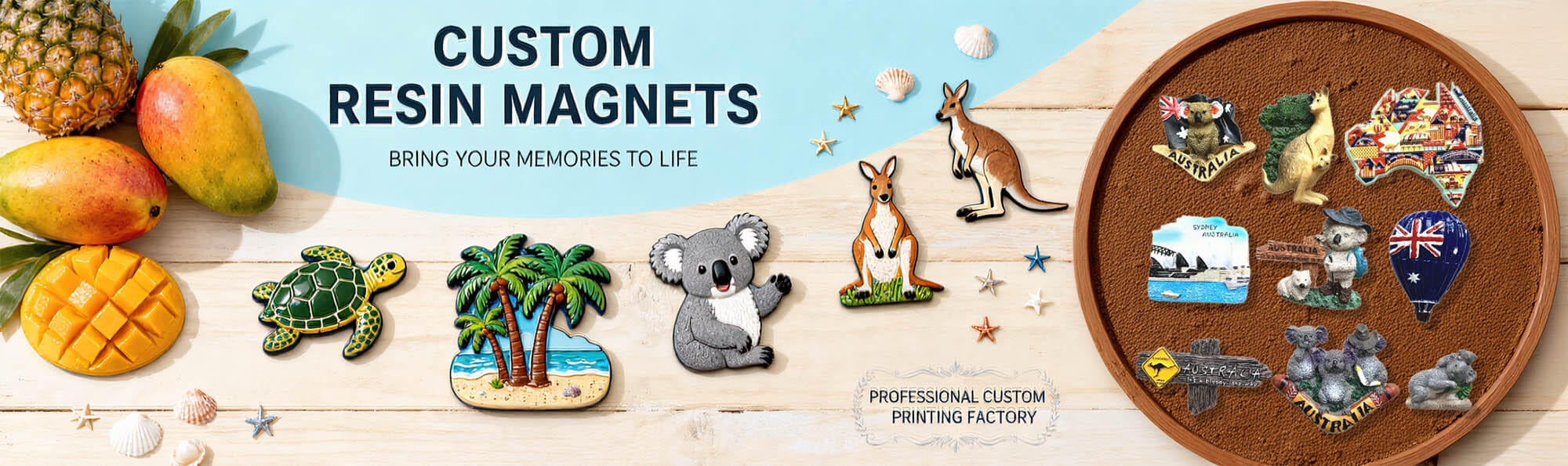 Custom Resin Fridge Magnets