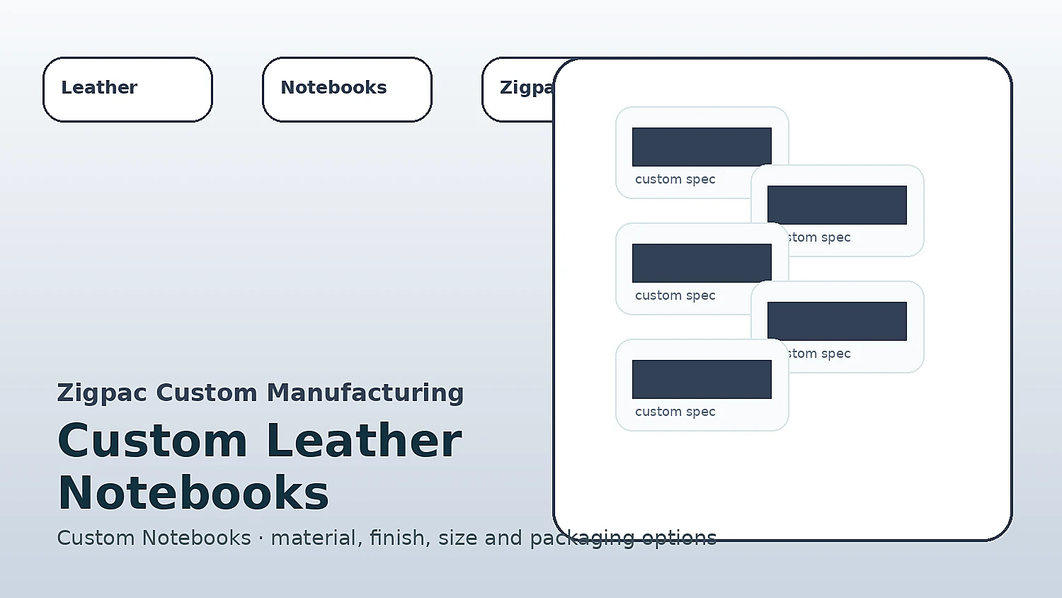 Custom Leather Notebooks