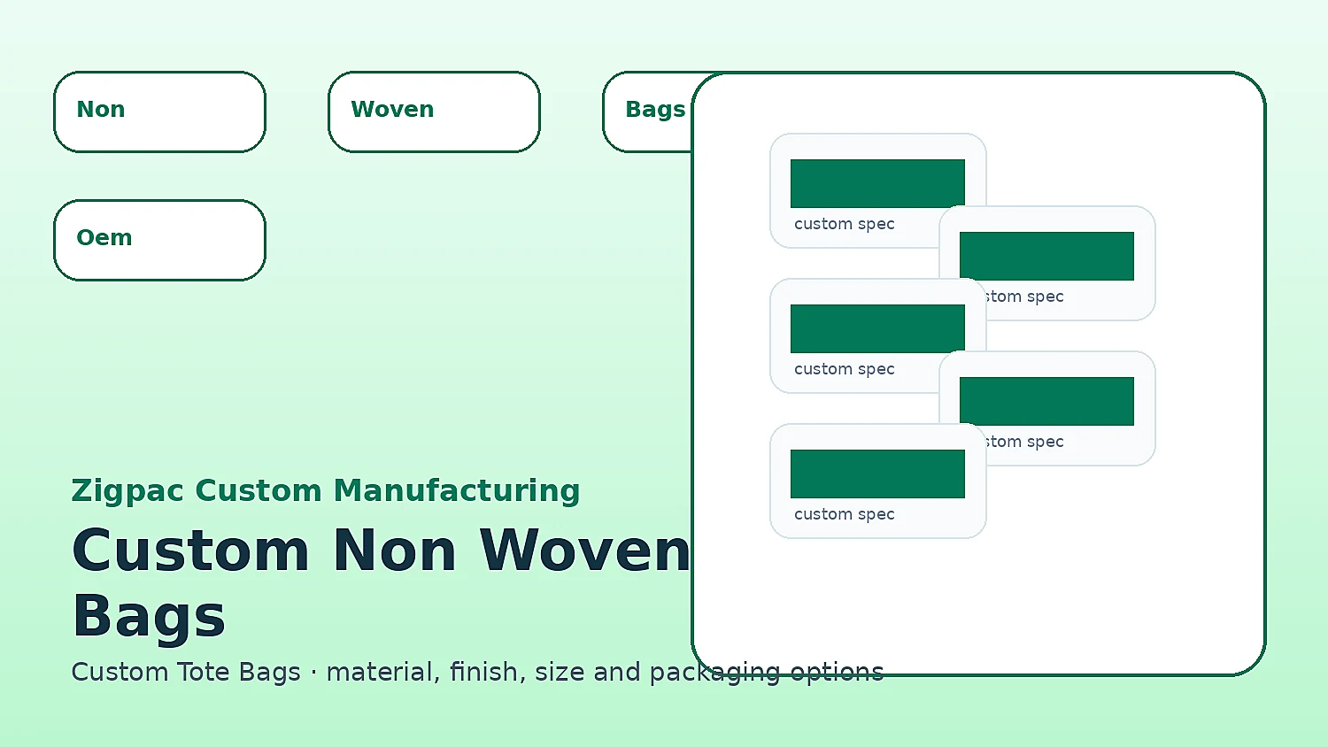 Custom Non Woven Bags