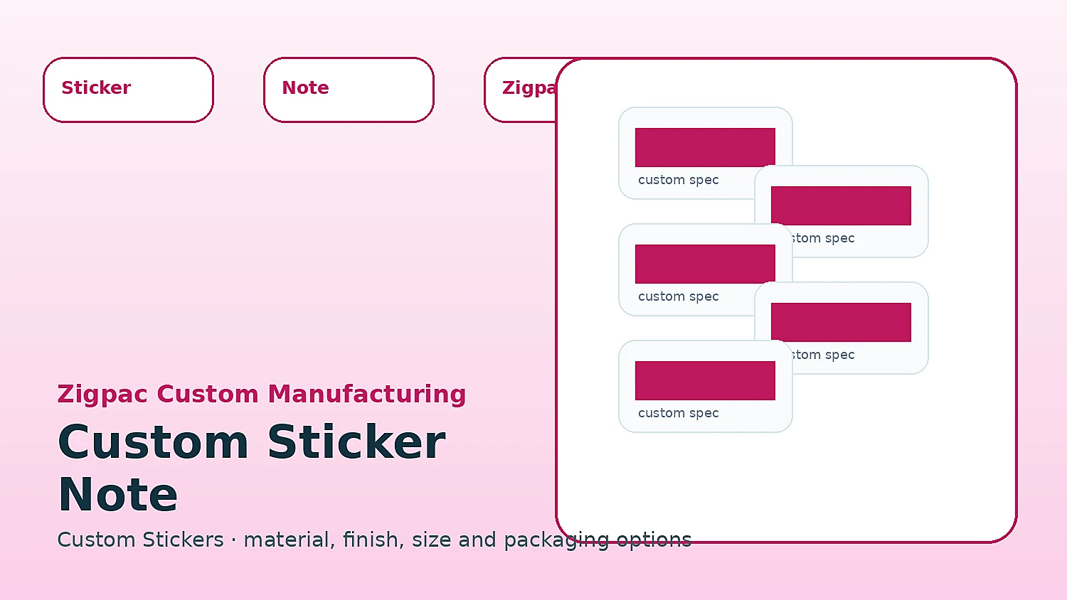 Custom Sticker Note