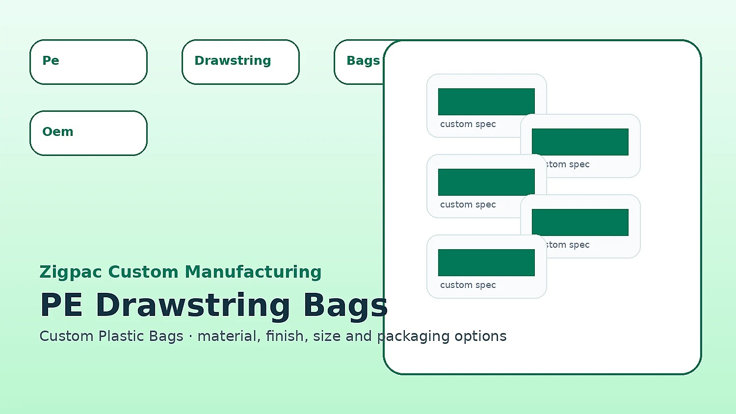 PE Drawstring Bags