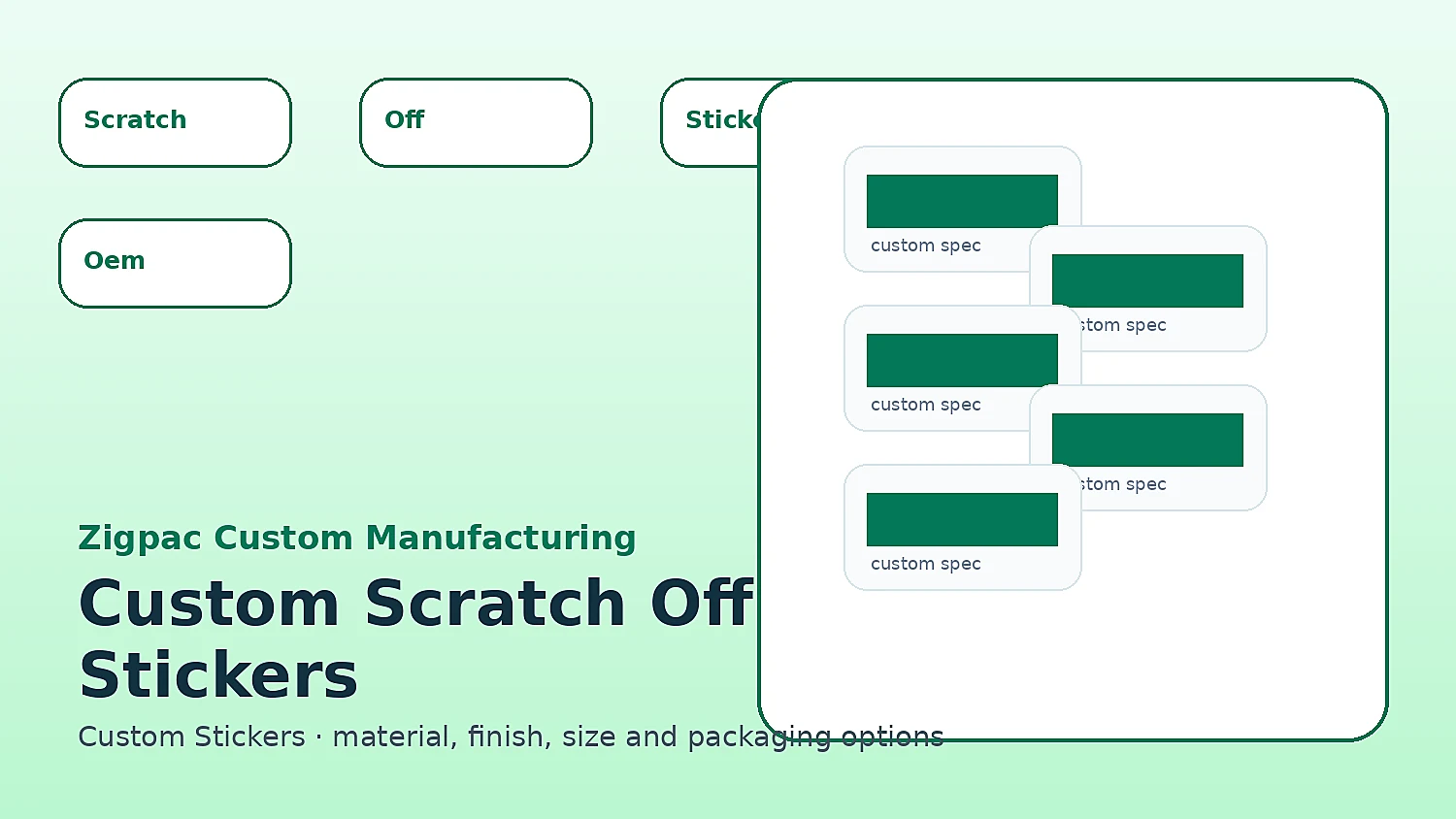 Custom Scratch Off Stickers